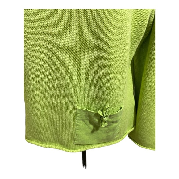 David Brooks cotton linen blend small pocket front knit style. Size Medium - Picture 3 of 11